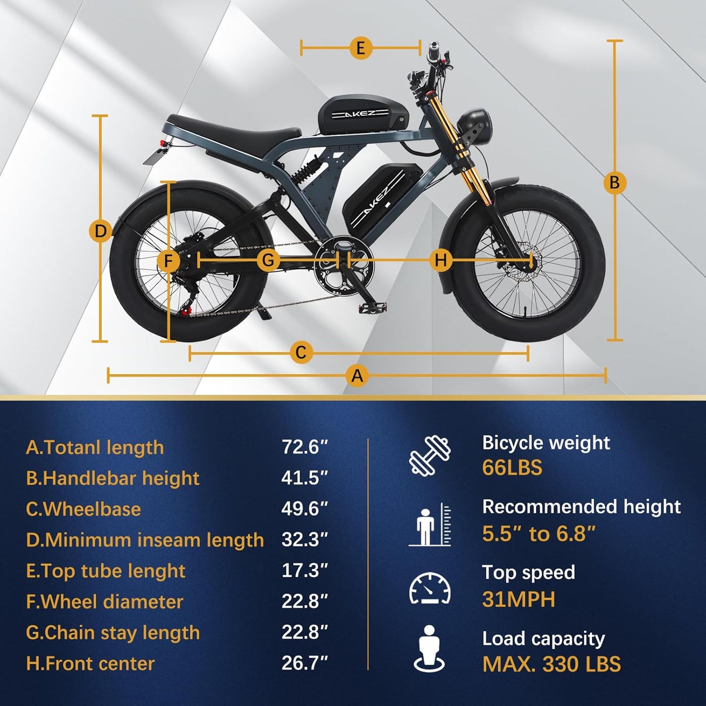 King Kong AKEZ Electric Fat Tire Bike